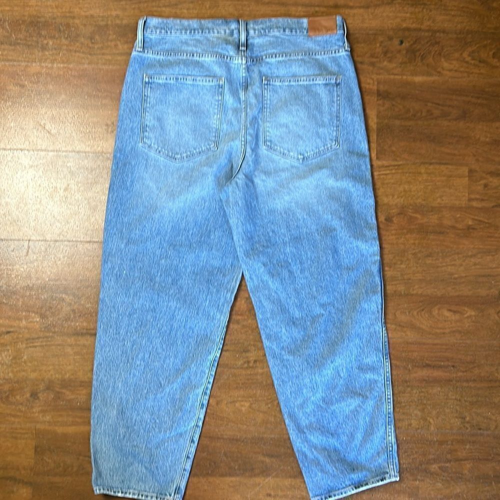 New Women’s J CREW High-rise Peggy tapered jean Blue delancey sZ 32 80s vintage - Picture 9 of 13
